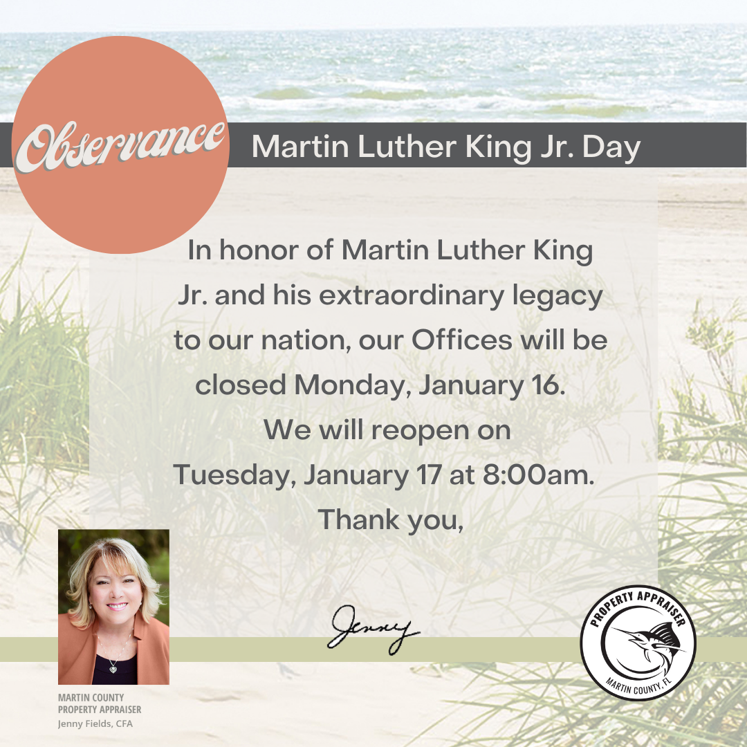 Closed on Martin Luther King Day 2023