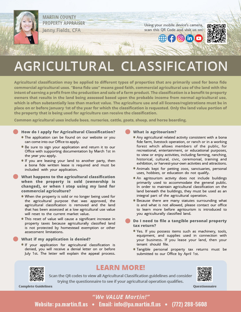 Agricultural Classification